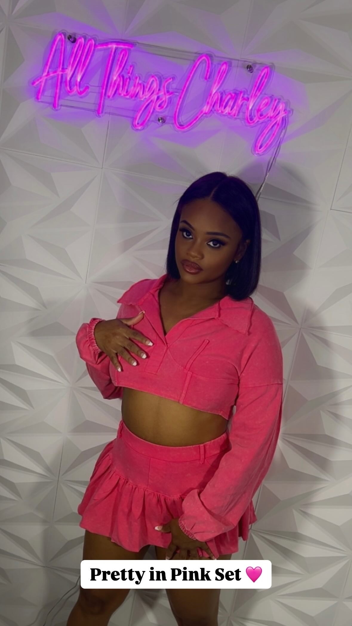 Pretty in Pink Skirt Set