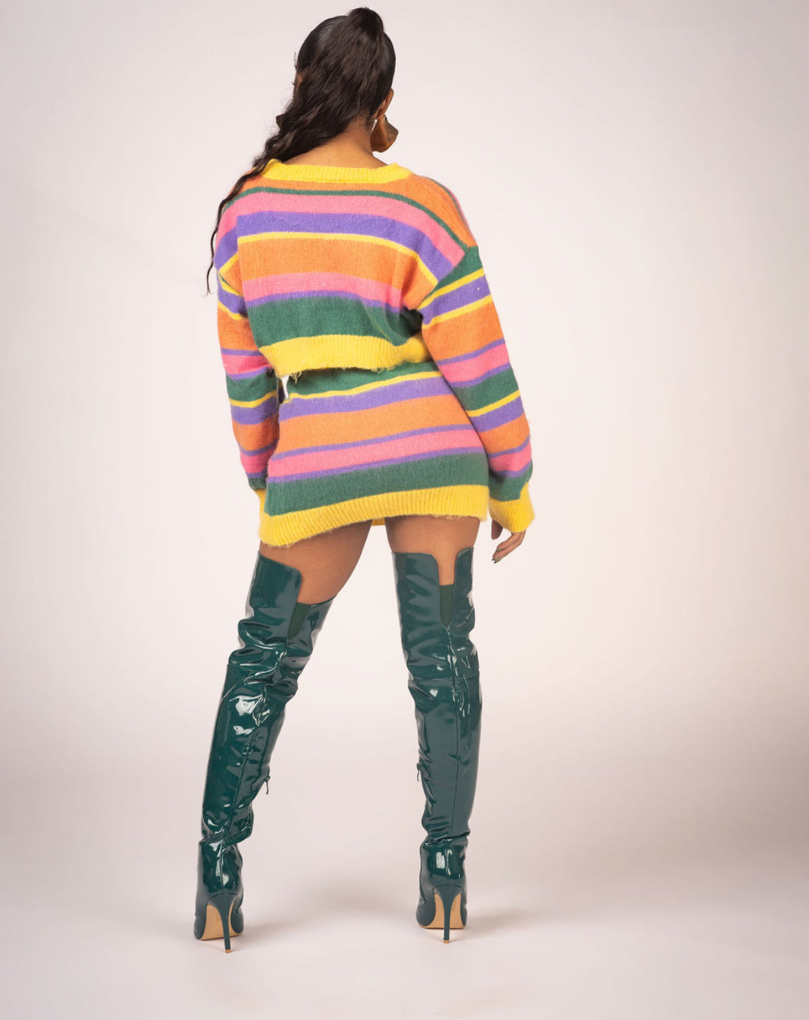 Multi Color Sweater Knit Set
