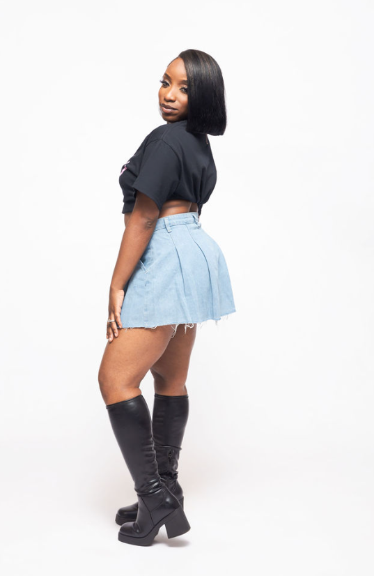 Denim School Girl Pleated Skirt