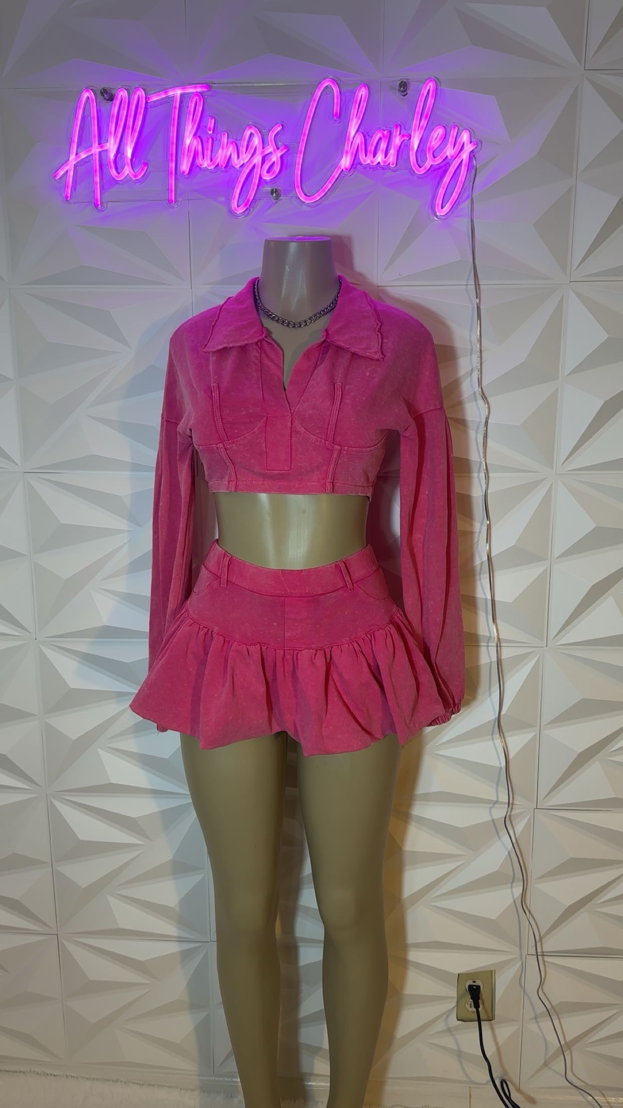 Pretty in Pink Skirt Set