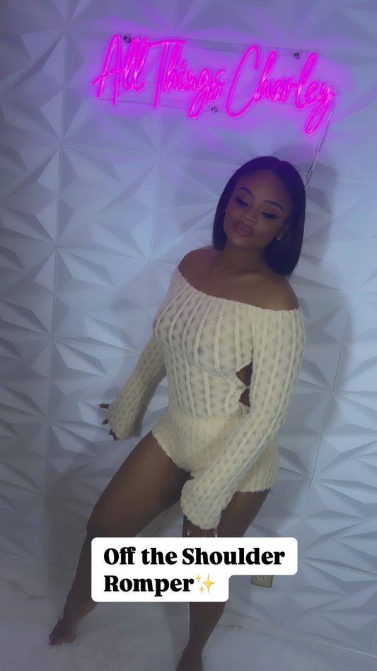 Off the Shoulder Romper